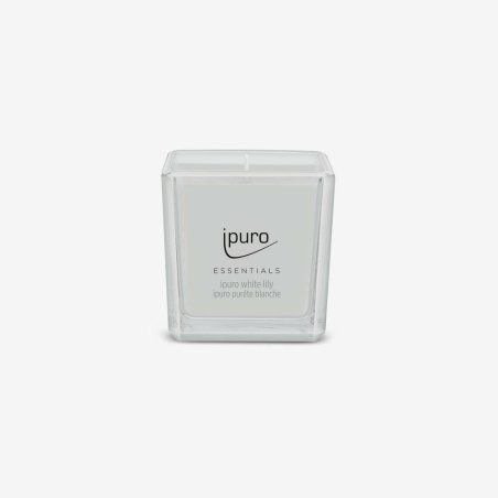 Essentials By Ipuro Scented Candle White Lily 125g The Pure Fragrance Of White Blossom Floral Delicate Fragrance