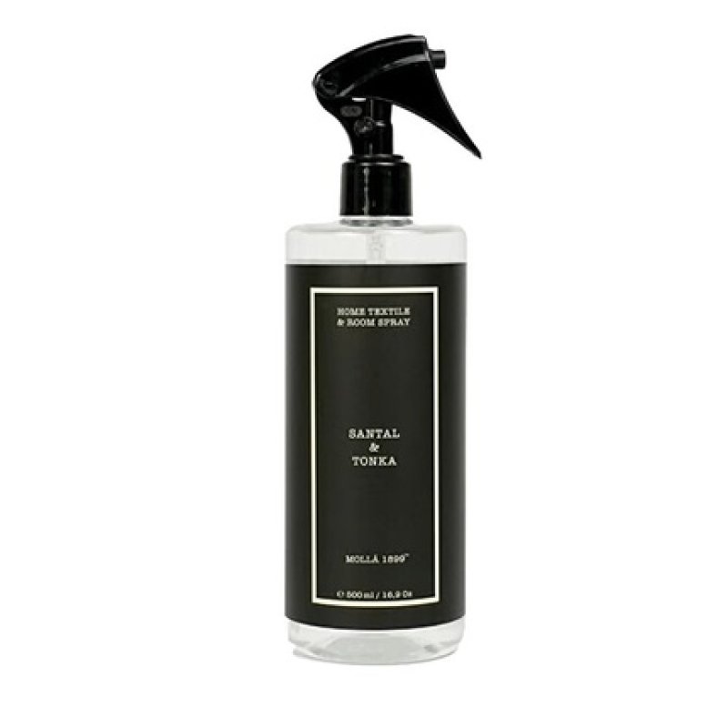 Cereria Molla Home Spray Black Santal Tonka Home Textile Room Spray 500 Ml