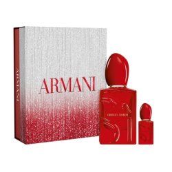 Giorgio Armani Si Passione Red Musk Parfum Set 50ml Spray 7ml Miniature