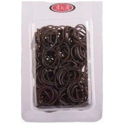 Alara Rasta Hair Bobbles Brown Small Rubber Rings