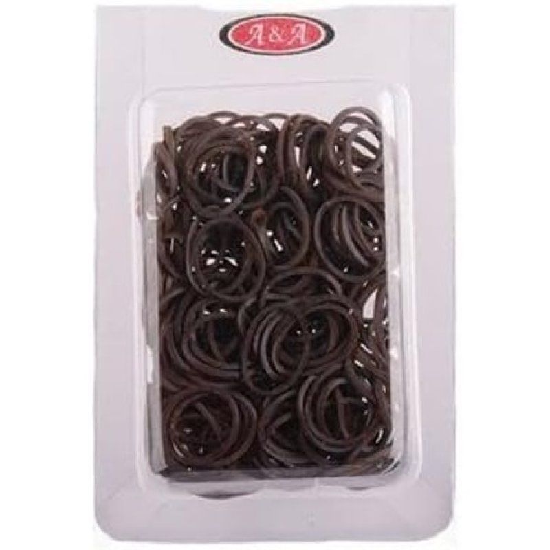 Alara Rasta Hair Bobbles Brown Small Rubber Rings