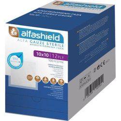 Karabinis Medical Alfashield Sterile Gauze Dressing 10x10cm 12ply 100 Pieces