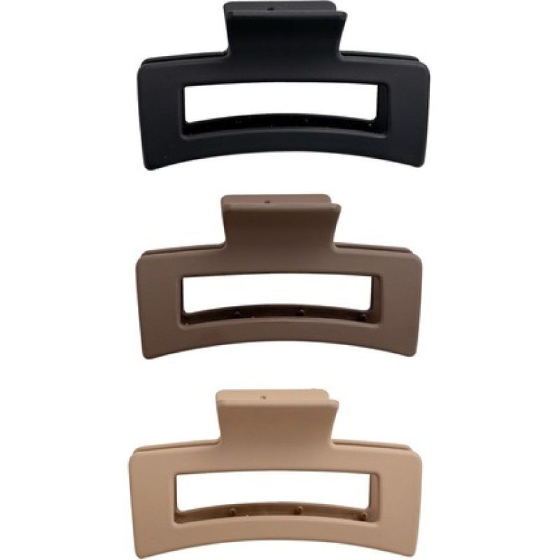 Brushworks Classic Claw Clips Pack Of 3