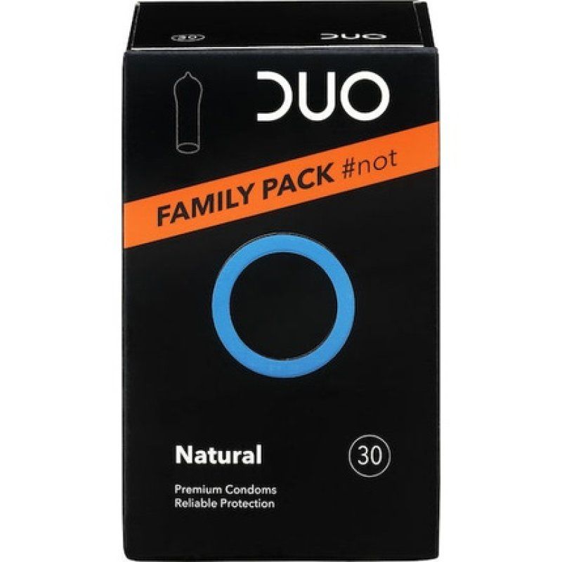 Duo Natural Family Pack Condoms 30 Pieces