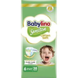 Babylino Sensitive Cotton Soft Baby Diaper No6 1318 Kg Value Pack 38 Pieces