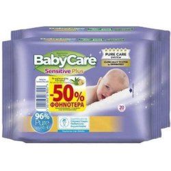 Babycare Babycare Sensitive Plus Baby Wipes 2 Packs Of 20 Wipes