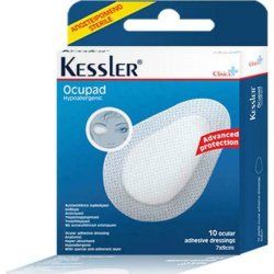 Kessler Ocupad Adhesive Eye Gauzes 7x9cm Pack Of 10
