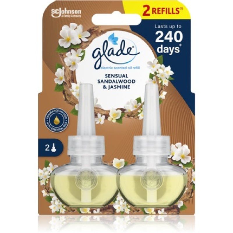 Glade Sensual Sandalwood & Jasmine Electric Diffuser Refill 2x20 Ml