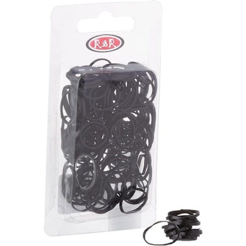 Aa Rubber Hair Elastics Thick Black Pack Of 150