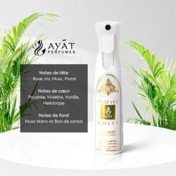 Ayat Perfumes Forever White 320ml Air Freshener Spray For Home & Interior Eliminate Lingering Odors With Oriental Scent
