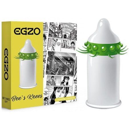 Bees Knees Soft Condom With Pleasurable Spikes 1 Piece