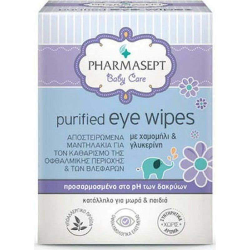 Pharmasept Baby Purified Eye Wipes 10 Count