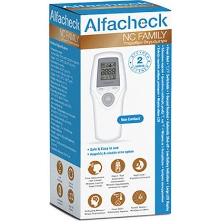 Karabinis Medical Alfacheck Nc Family Contactless Infrared Forehead Thermometer 1 Piece