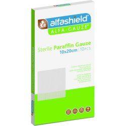 Karabinis Medical Alfashield Paraffin Sterile Gauzes 10x20cm Pack Of 10