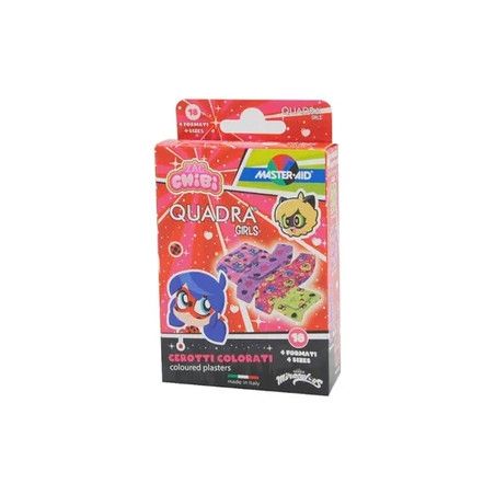 Pietrasanta Pharma Master Aid Quadra Girls Bandages 4 Formats 18 Pieces