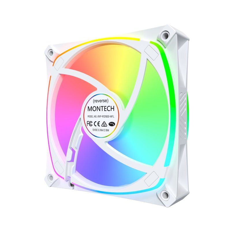 Montech RX120 PRO Computer case Fan 12 cm White 3 pc(s)