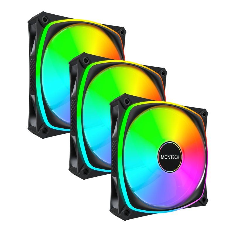 Montech RX120 PRO Computer case Fan 12 cm White 3 pc(s)