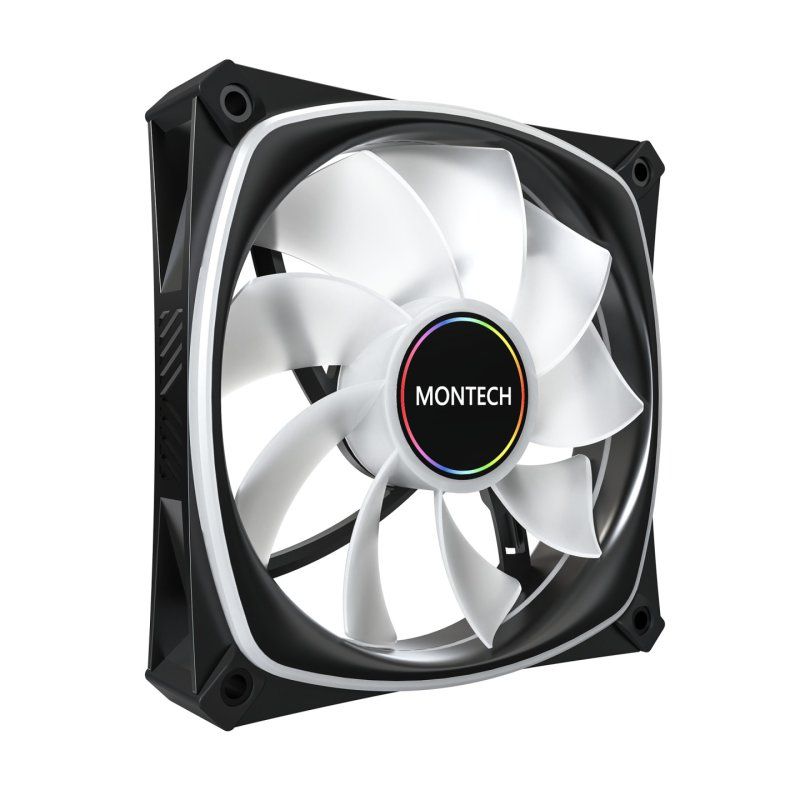 Montech RX120 PRO Boitier PC Ventilateur 12 cm Blanc 1 pièce(s)