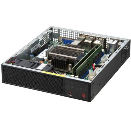 Supermicro SYS-E200-12A-8C server barebone Intel SoC BGA 2106 Mini-ITX Black