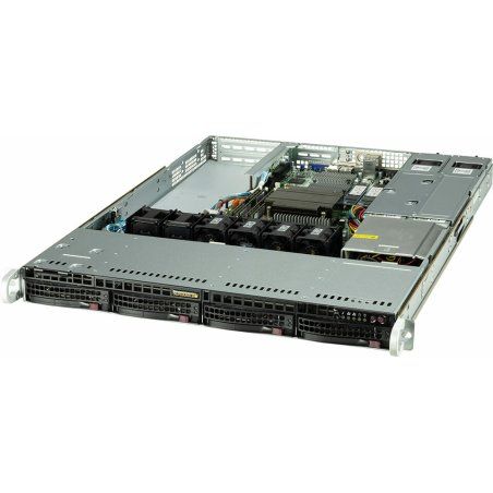 Supermicro SYS-510T-WTR-EU server barebone Intel C256 LGA 1200 (Socket H5) Rack (1U) Black