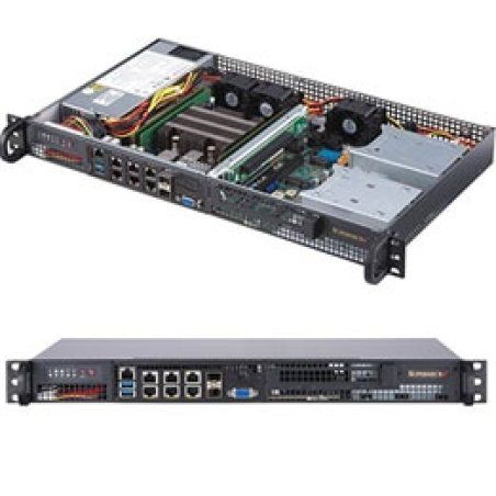Supermicro SuperServer 5019D-4C-FN8TP Intel SoC BGA 2518 Rack (1U) Black