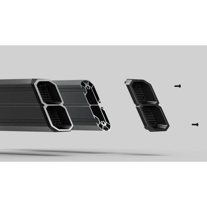 RES-TECH Smart Cockpit, mit universellen Halterungen - grau