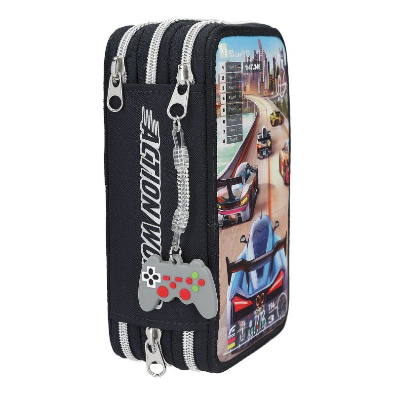 Dino World Action Action World Triple Pencil Case Gaming