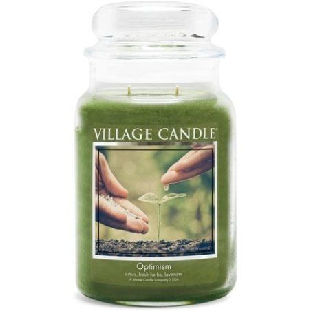 Village Candle Scented Candle "Optimism" In Glass, Large, Fresh Scent