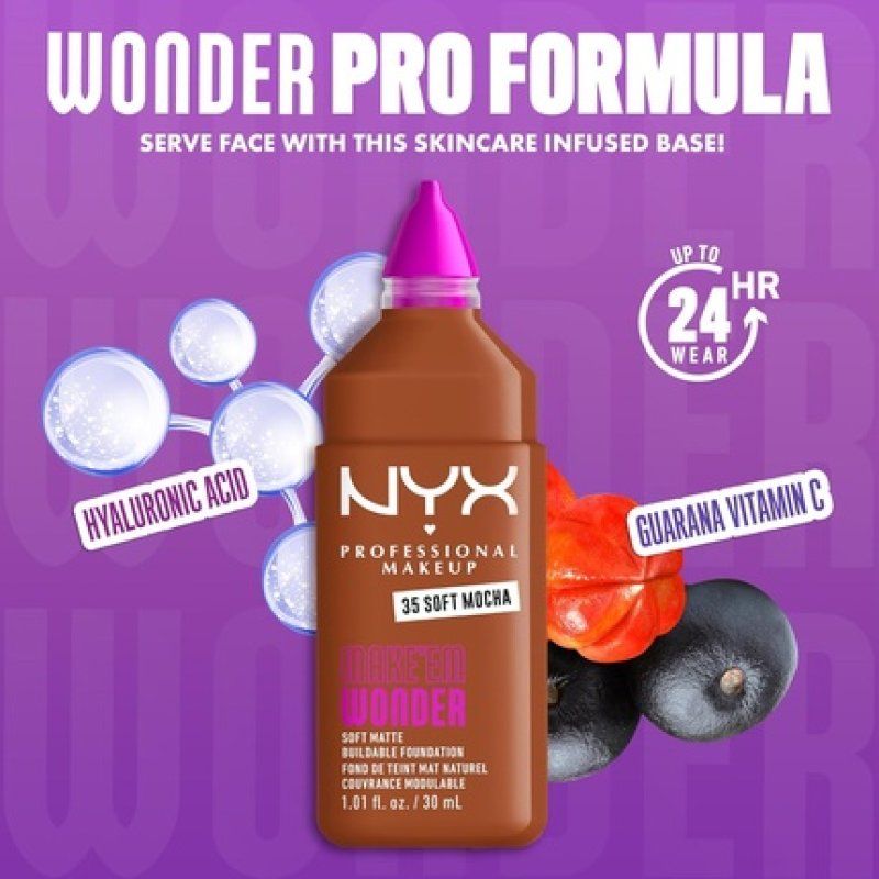Nyx Professional Makeup Make 'Em Wonder Foundation 24-Hour Wear
