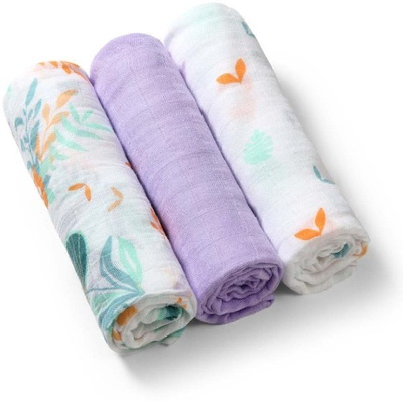 Babyono Natural Bamboo Diapers Purple Pack Of 3