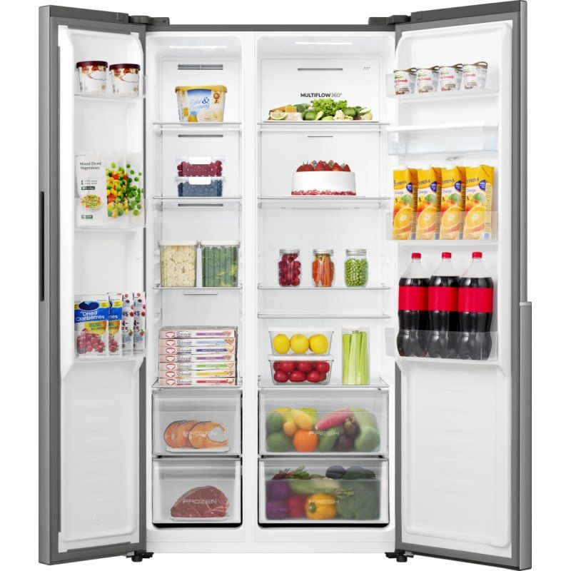 Gorenje NRS917E41XWD side-by-side refrigerator Freestanding 541 L Stainless steel