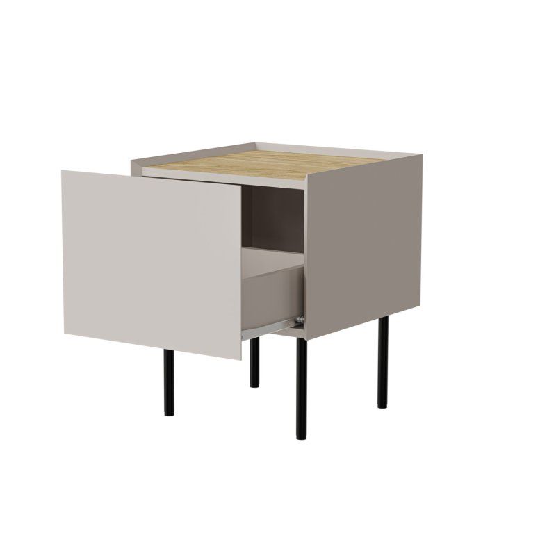 Cama Bedside table 2 pcs FELLINI 40x41x60 cashmere oiled oak top