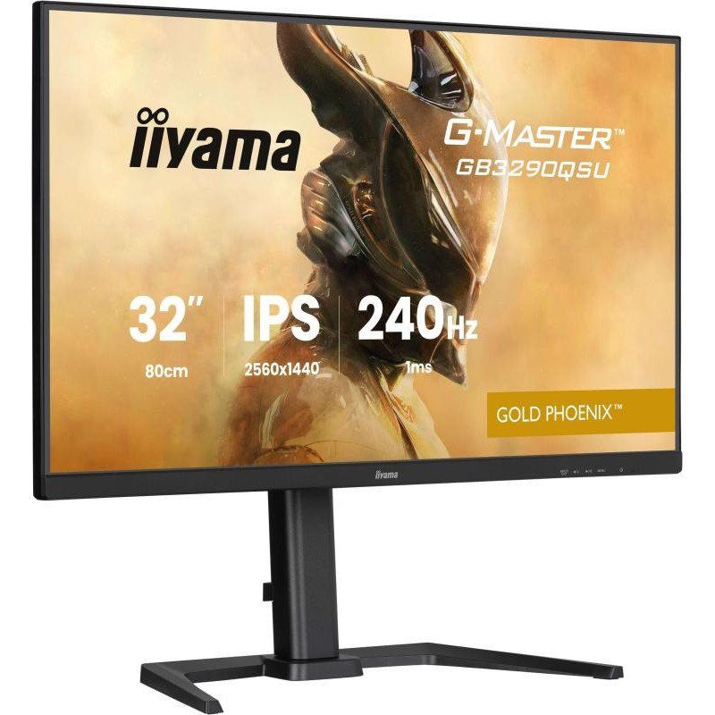 Ecran IIYAMA 31.5 Noir 1ms G-MASTER Gold Phoenix 16:9 IPS 2560x1440 240Hz Displ