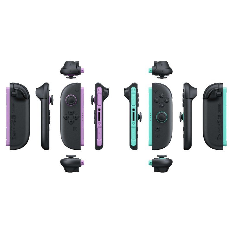 Nintendo Joy-Con 2 Noir, Vert clair, Violet Bluetooth Manette de jeu Analogique/Numérique Nintendo Switch 2