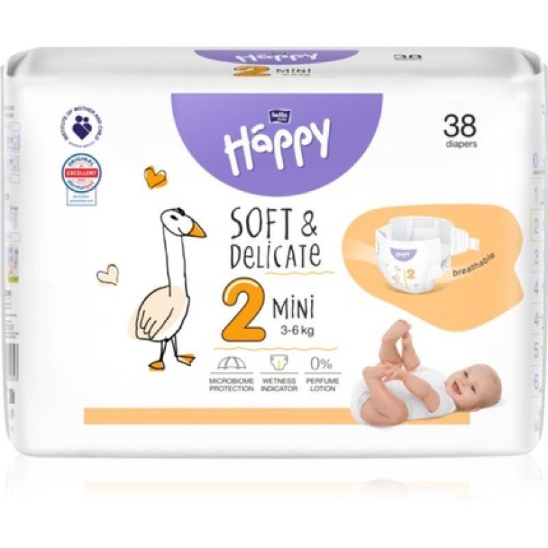 Bella Happy Soft&Delicate Size 2 Mini Disposable Diaper 36 Kg 38 Pcs