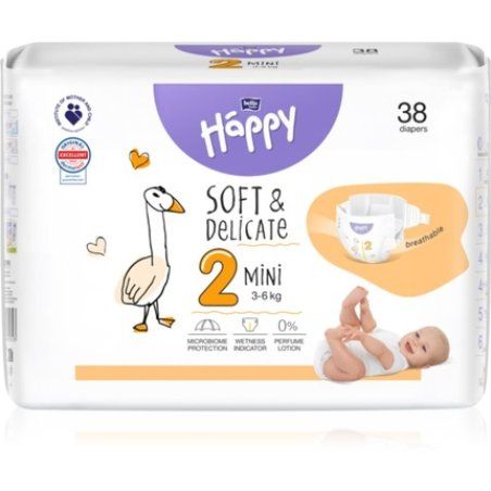 Bella Happy Soft&Delicate Size 2 Mini Disposable Diaper 36 Kg 38 Pcs