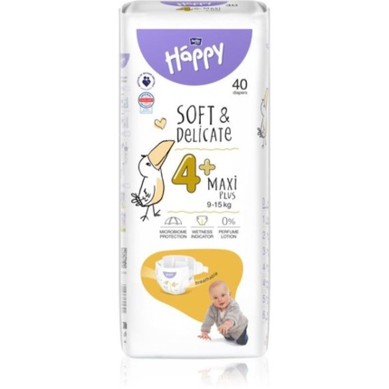 Bella Happy Soft&Delicate Size 4 Maxi Plus Disposable Diaper 915 Kg 40 Pcs
