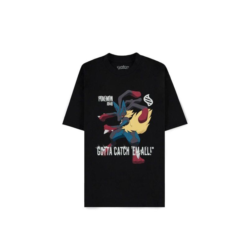 POKEMON - Mega Lucario - T-Shirt Loose Fit Homme (S)