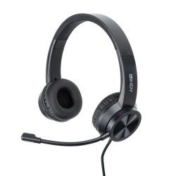 Lindy USB-C Office Headset with USB A to C Adapter