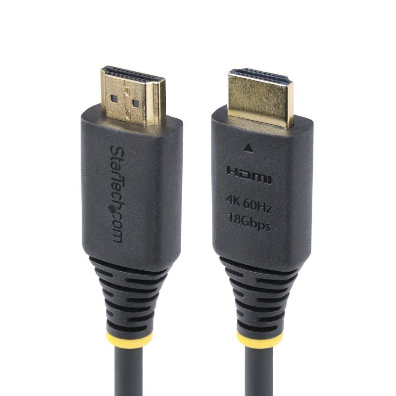 StarTech.com Câble HDMI Haut Débit Certifié Premium de 2,4m, 4K 60 Hz/1440p 144 Hz, HDR10/HDCP 2.2/ARC, 18 Gbps,