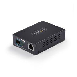 StarTech.com Convertisseur de Média Fibre Optique 10 GbE SFP , 10 Gigabit Ethernet RJ-45 vers 10GBASE-X SFP ,
