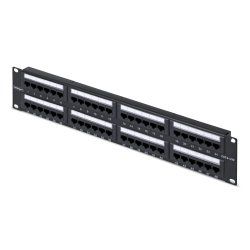 StarTech.com 48-Port 2U Rackmount Cat6 Patch Panel, RJ45, UTP, 110 Punch-Down, Cat 6 Ethernet Patch Panel for Network