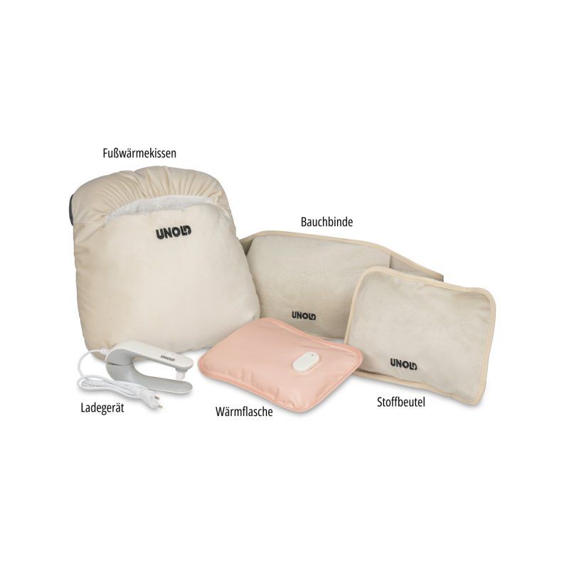 Elektrische Wärmflasche-Wärmi Premium Set (beige, 5-teilig)