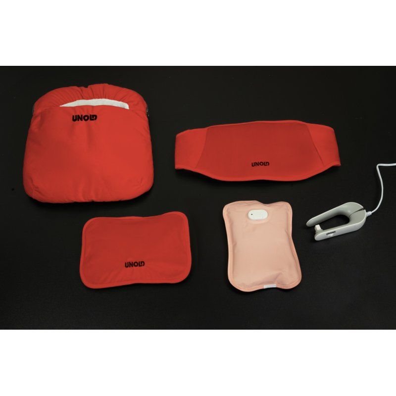 Unold Wärmi Premium Set - Elektrische Wärmflasche 86023 bouillotte électrique 380 W Rouge
