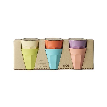 Rice - Melamine Cups - Assorted Glory Days Colors - Medium