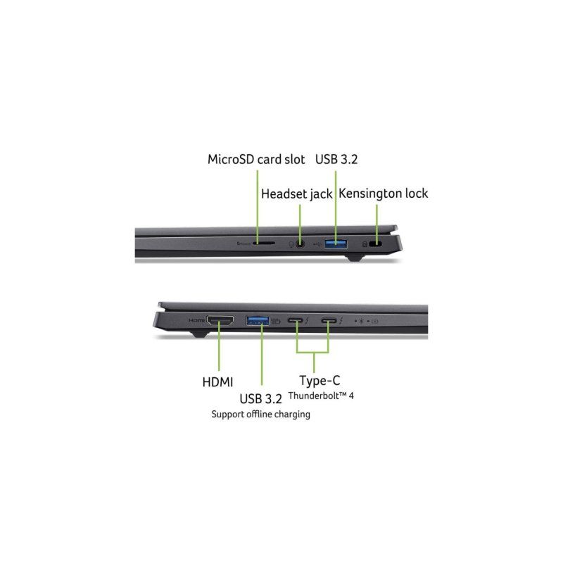 Acer Swift X 14 OLED (SFX14-73G-975F) 14,5" WQ2.8K touch, OLED, 120Hz, Intel Ultra 9-285H (13 TOPS), 32GB RAM, 1 1TB