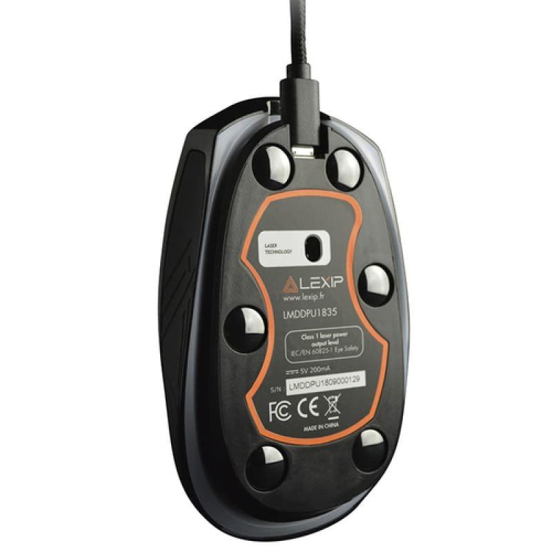 Souris filaire Gamer Lexip Pu94 3D (Noir)