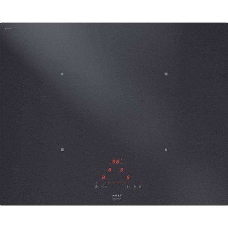 Table Novy Comfort Induction Matte Line verre noir mat 650 x 520mm - 4 *