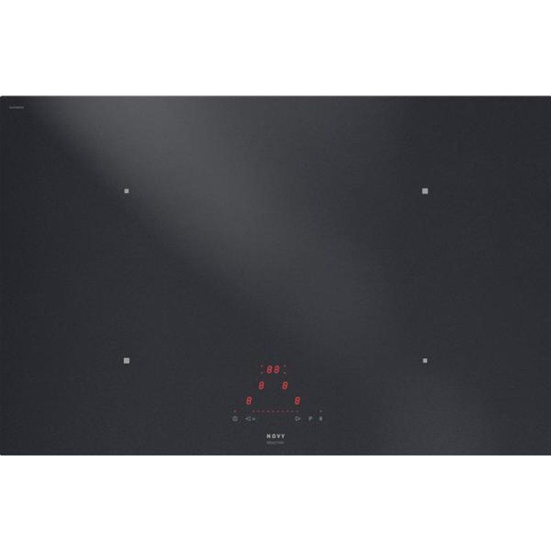 Table Novy Comfort Induction Matte Line verre noir mat 800 x 520mm - 4 *