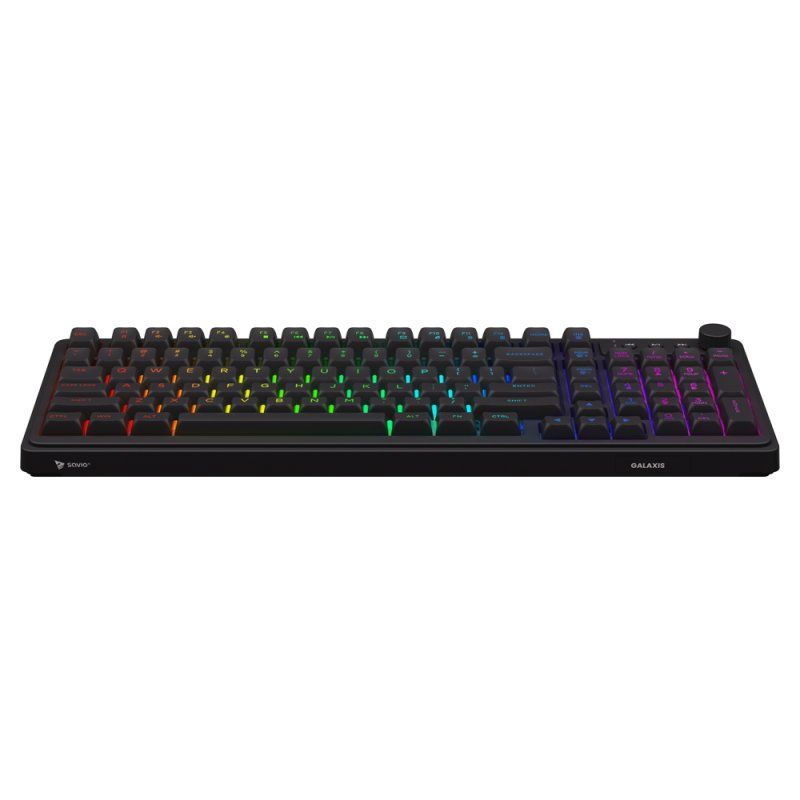 Savio Galaxis clavier Gaming USB QWERTY Anglais américain Noir